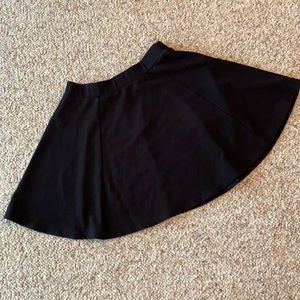 Black skater skirt